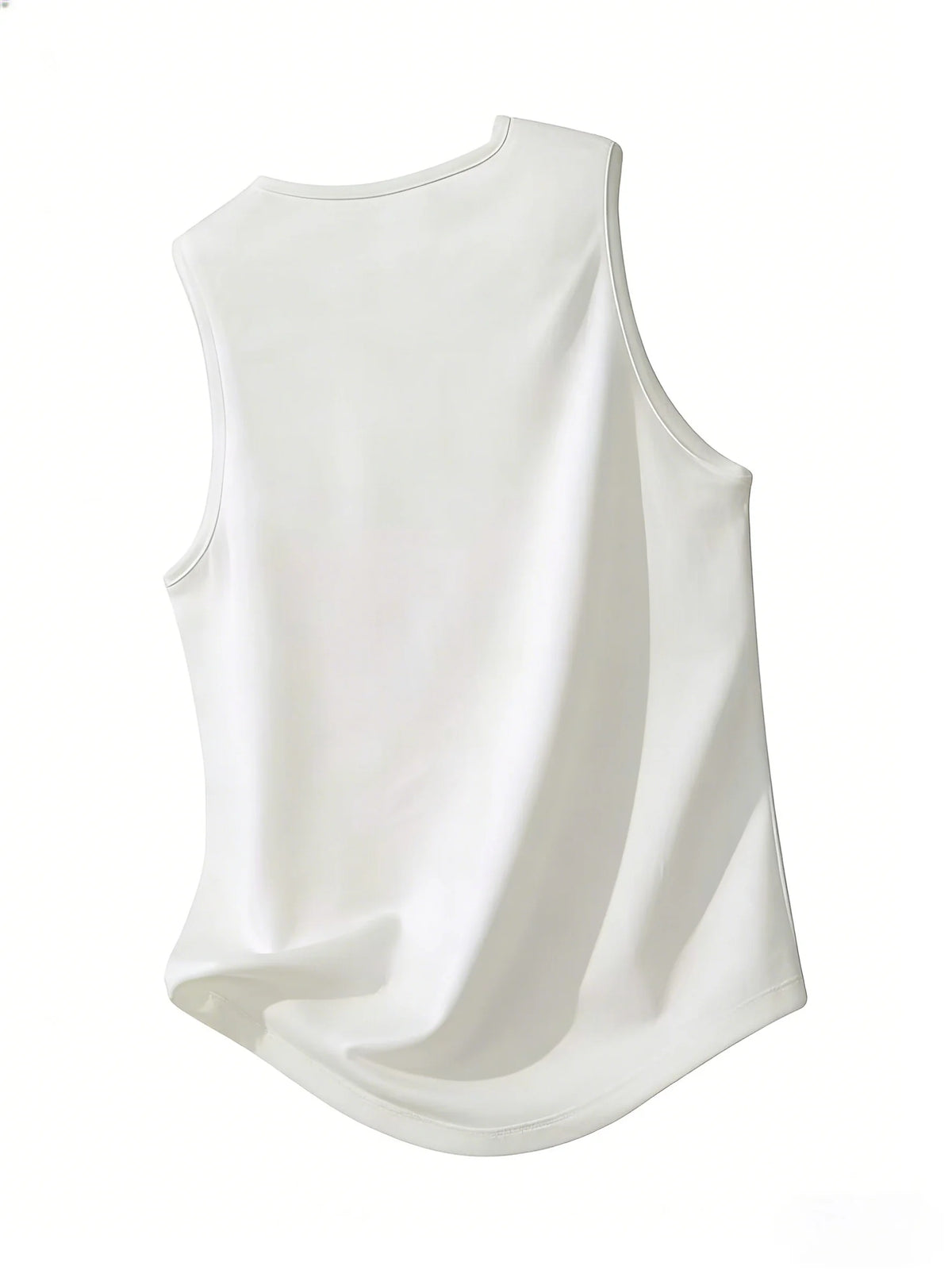 Men's fitness vest with fitness-themed patterns - breathable polyester, sleeveless sports outfit